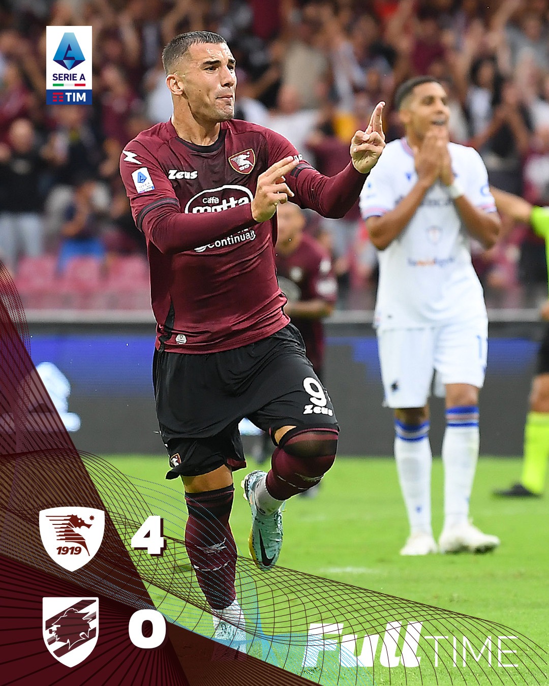 Salernitana straripante: poker alla Sampdoria!