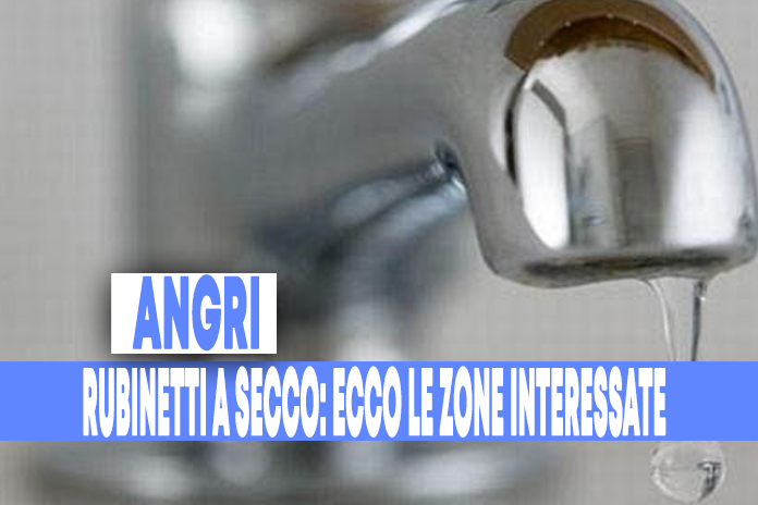 Gori. Sospensione del servizio idrico ad ANGRI, ecco le strade interessate