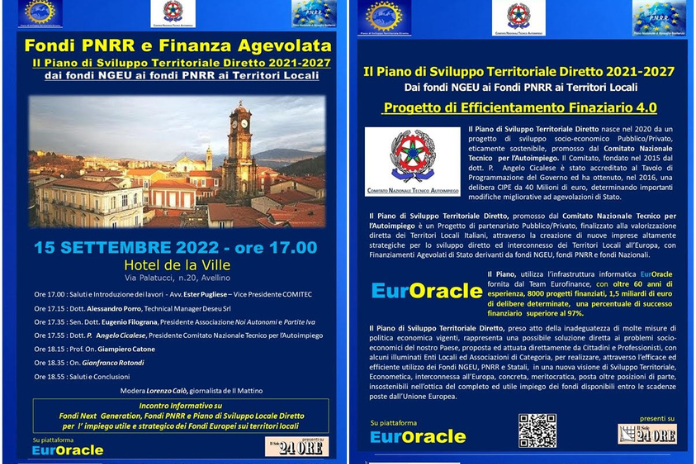 Il COMITEC presenta il “Piano di Sviluppo territoriale diretto”