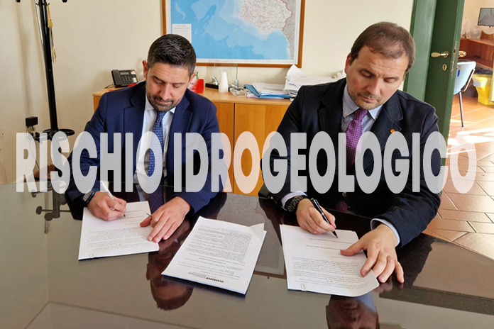 Rischio Idrogeologico: Siglato accordo di programma tra i due Enti per le attività a difesa del suolo