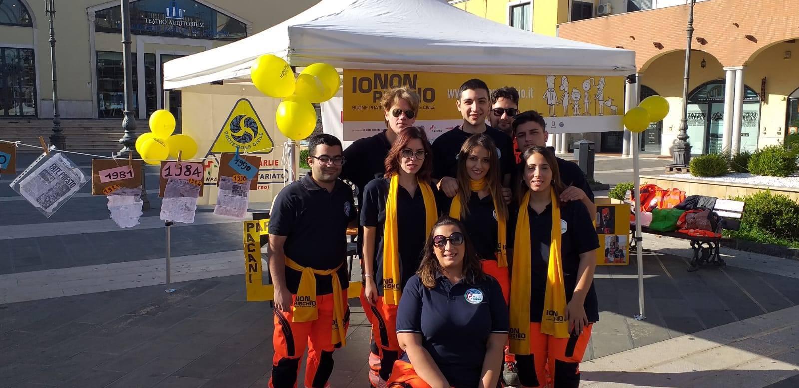 Pagani. I volontari della Papa Charlie in piazza per l’iniziativa IO NON RISCHIO 2022