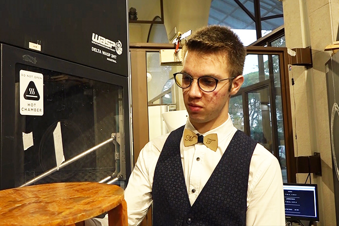 Mattia, a 18 anni dal Trentino a Cava de’ Tirreni per un futuro da designer innovativo