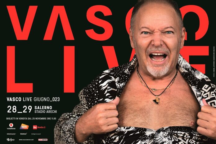 Vasco Rossi in tour il 28 e 29 giugno 2023 allo Stadio Arechi – Salerno