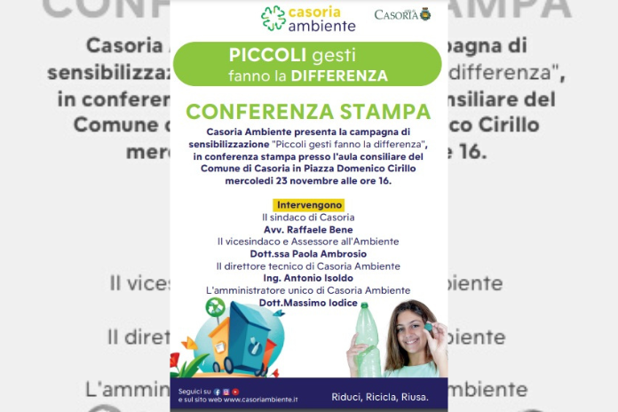 Casoria: “Piccoli gesti fanno la differenza”, sempre