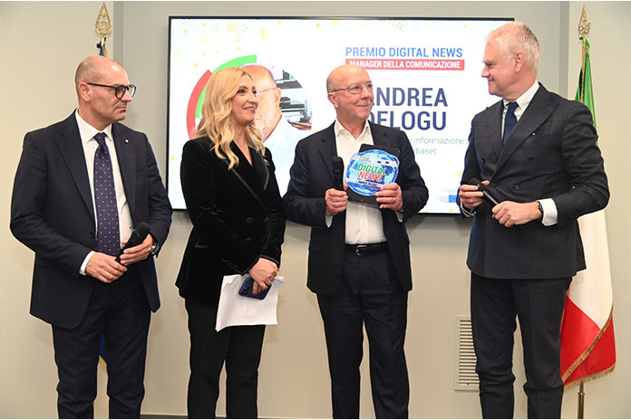 Ministro Paolo Zangrillo e Andrea Delogu