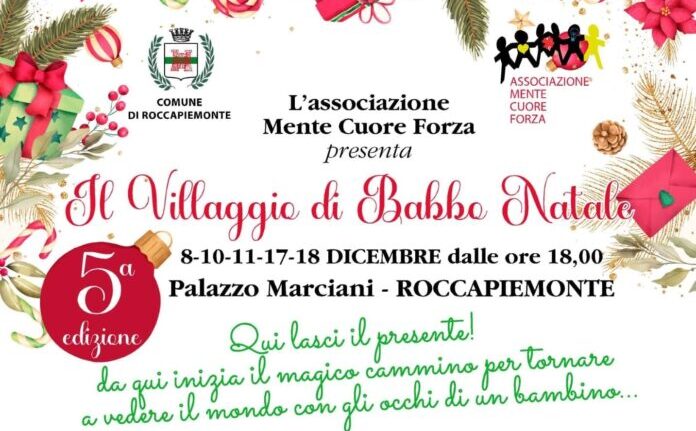Roccapiemonte. Natale si avvicina, l’8 dicembre apre il Villaggio di Babbo Natale