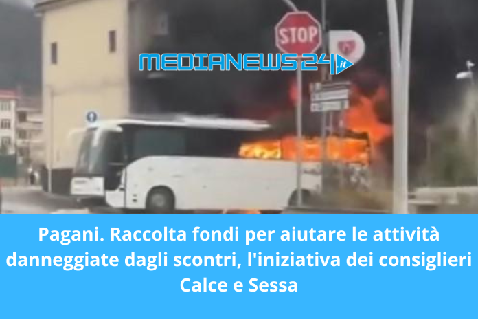 Pagani. Raccolta fondi per aiutare le attività danneggiate dagli scontri, l’iniziativa dei consiglieri Calce e Sessa