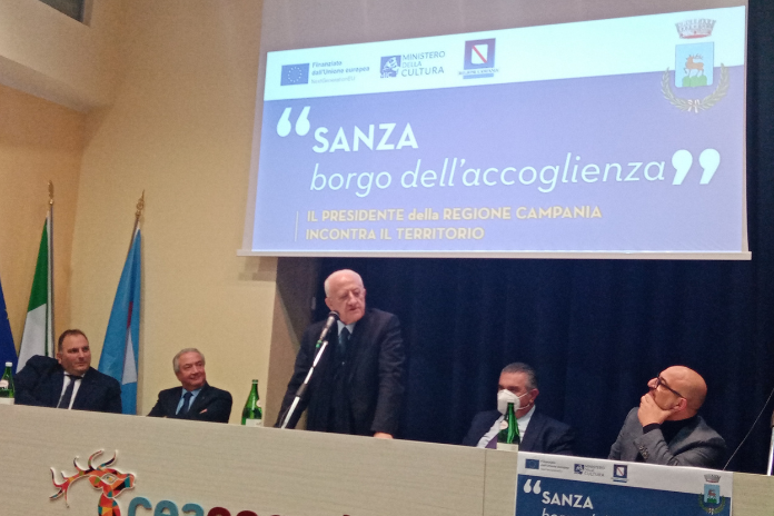 Salerno. “Il Presidente De Luca ha avviato ieri le attività del progetto “Sanza il Borgo dell’accoglienza”