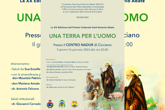 Don Maurizio Patriciello a Cicciano per la XX edizione del Premio Culturale Sant’Antonio Abate