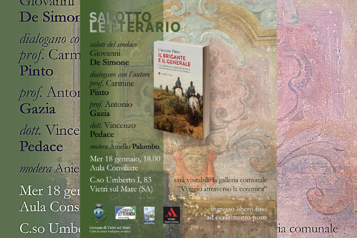 Carmine Pinto a Vietri sul Mare con “Il Brigante  e il Generale”