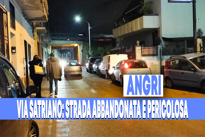 ANGRI. VIA SATRIANO STRADA ABBANDONATA E PERICOLOSA