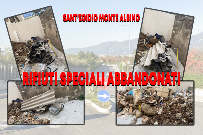 Sant’Egidio del Monte Albino: rifiuti speciali abbandonati “lastre di eternit”, la segnalazione di alcuni cittadini