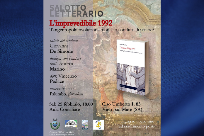 Vietri sul Mare. La Congrega Letteraria presenta il saggio storico del prof. Marino