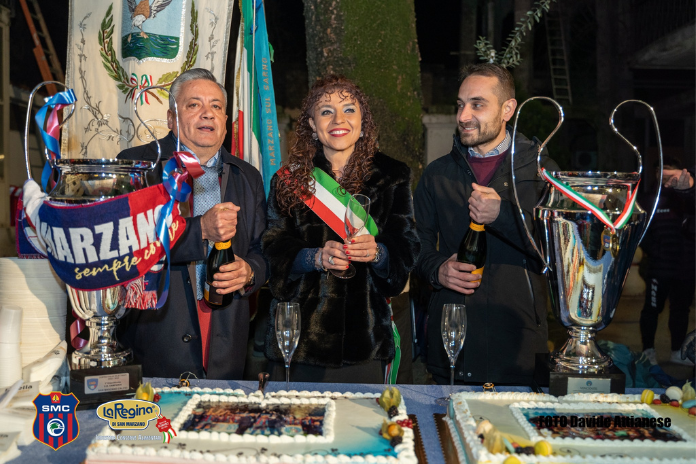 San Marzano sul Sarno. La Sindaca Zuottolo celebra i club che hanno vinto la Coppa Italia nelle rispettive discipline