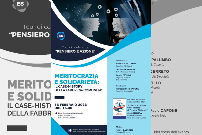 Ugl. Giovedì 16 il Segretario Capone farà visita a Caserta per discutere del sindacato del futuro