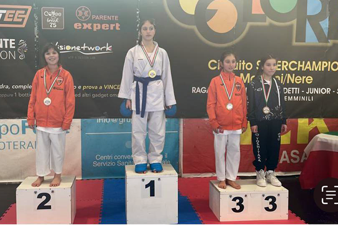 Campionato Regionale Campania Karate: Siotto e Lamberti Campioni Regionali / Pisano e Iannaccone Vice Campionesse Regionali