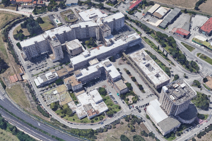 Ospedale Ruggi D'ARAGONA Salerno dall'alto