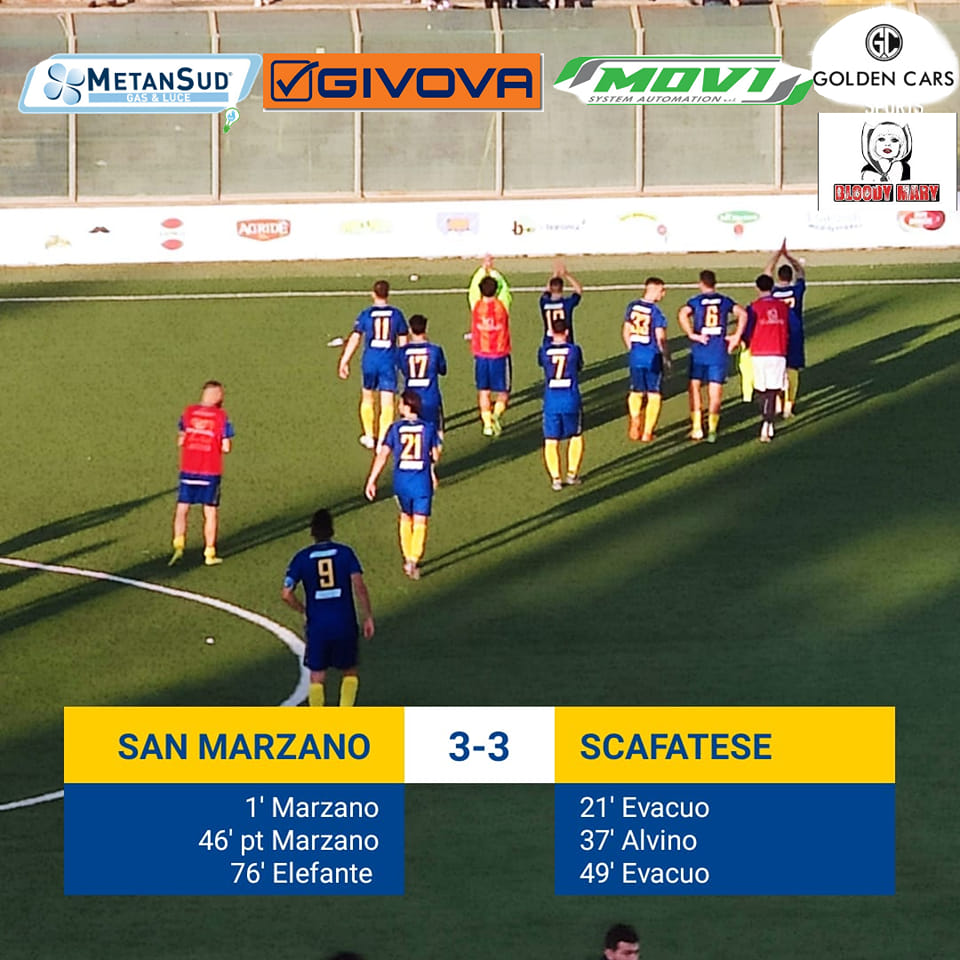 Gol e spettacolo tra San Marzano e Scafatese