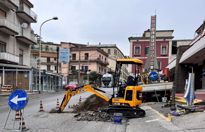 Nocera Superiore. Piano traffico: inizio lavori in via Federico Ricco