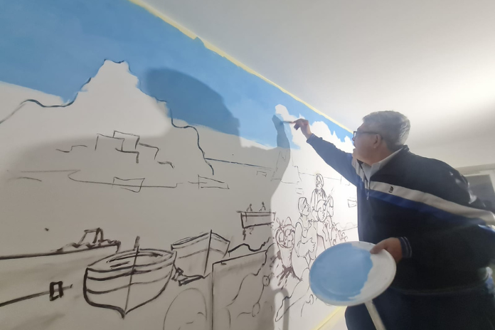 A Furore il primo albergo con murales della Costiera Amalfitana