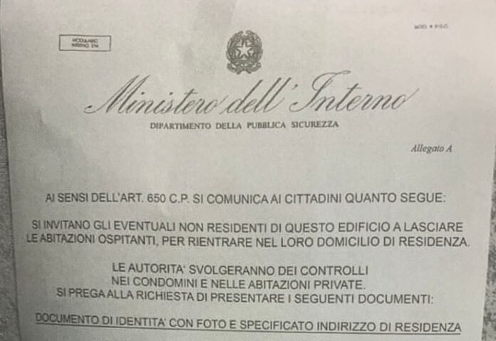 Polizia di Stato. Segnalata truffa con falsi volantini del Ministero dell’Interno