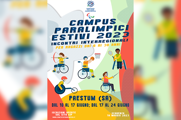 Campus Nazionale Cip a Paestum, scadenza delle iscrizioni (aggiornata) a venerdì 19 maggio