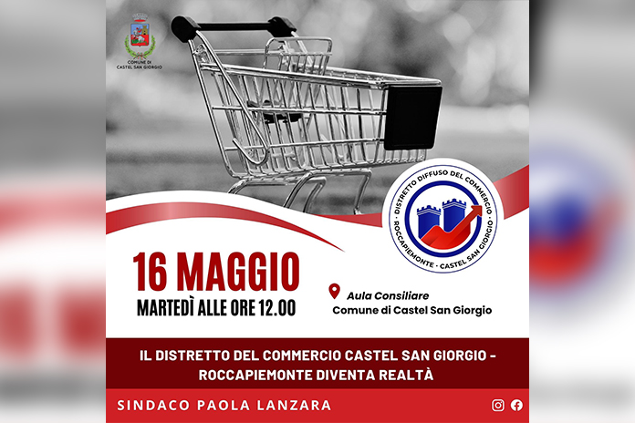 Castel San Giorgio/Roccapiemonte: Distretto del Commercio diventa realtà. Martedì 16 maggio la firma dell’accordo