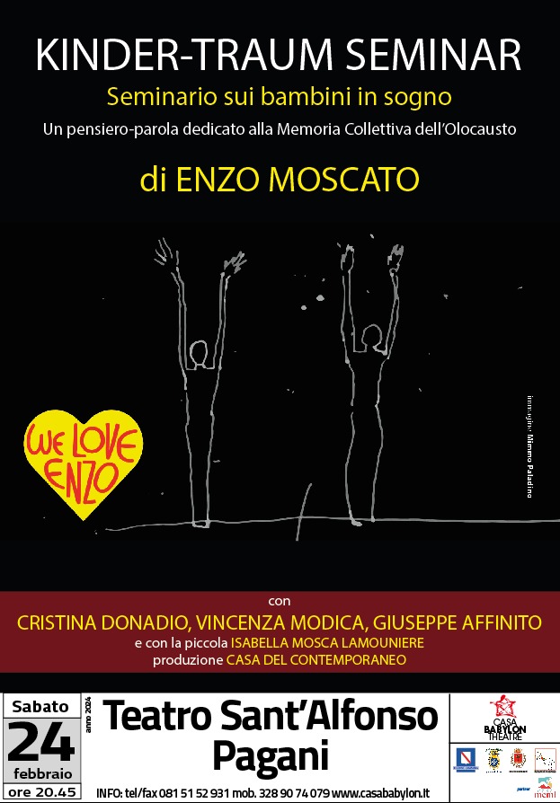 Scenari pagani presenta “Kinder-Traum Seminar di Enzo Moscato” al teatro Sant’Alfonso