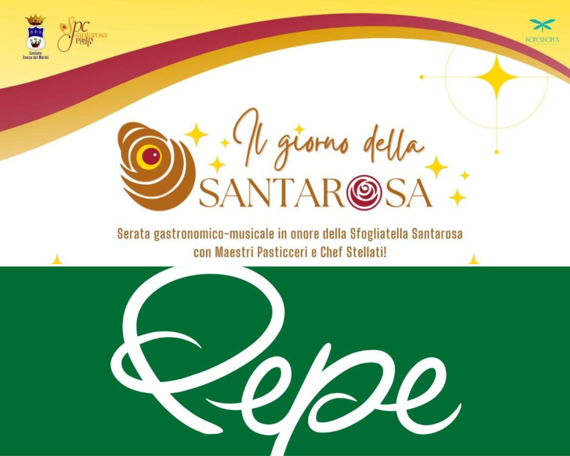 Pepe Mastro Dolciere all’imperdibile evento di beneficenza “Il giorno della Santarosa” a Conca dei Marini