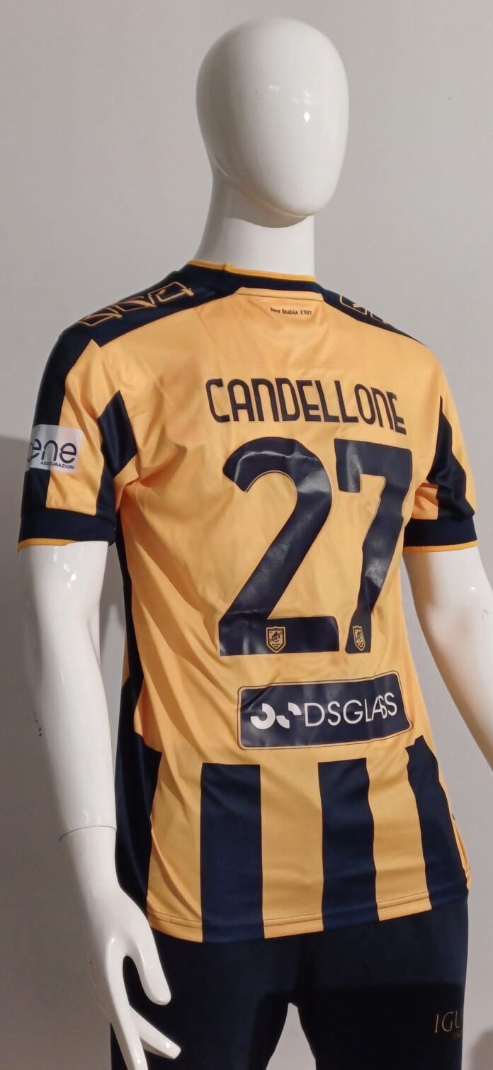 Passione Stabia-Maglietta Ufficiale Leonardo Candellone n. 27