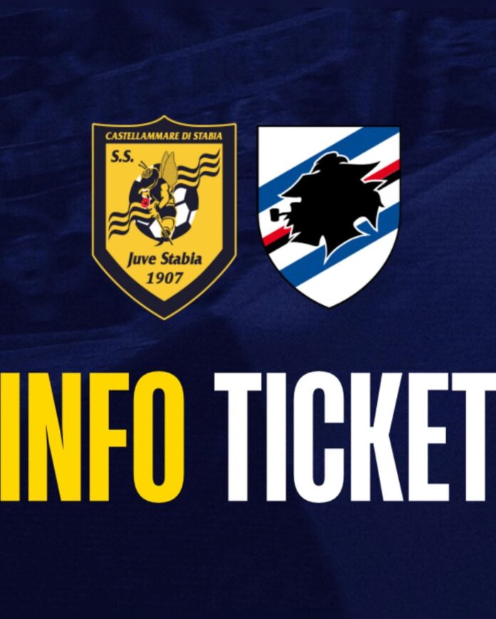 Juve Stabia- Sampdoria info ticket