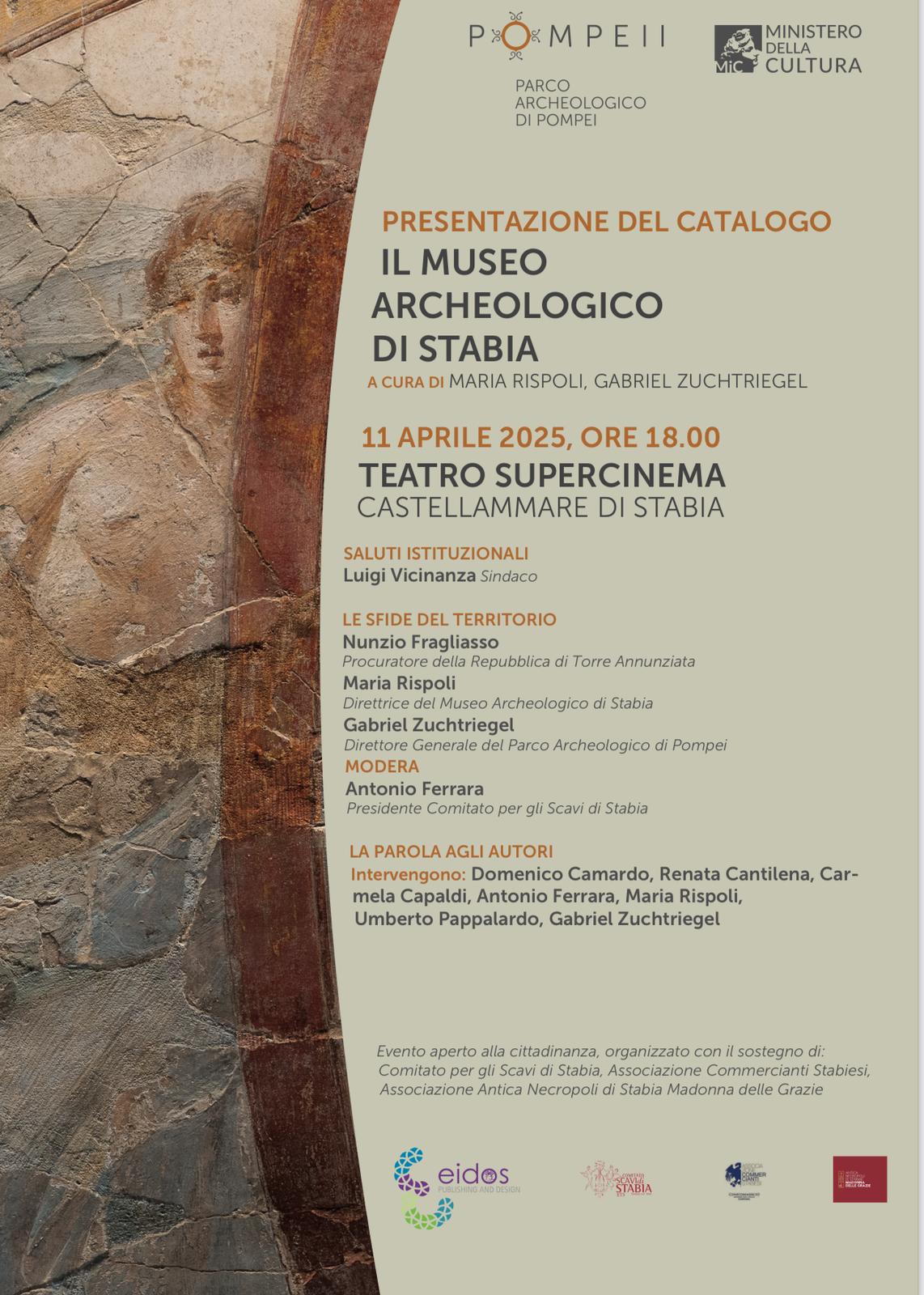 Castellammare, venerdì 11 aprile la presentazione del catalogo del Museo Archeologico di Stabia