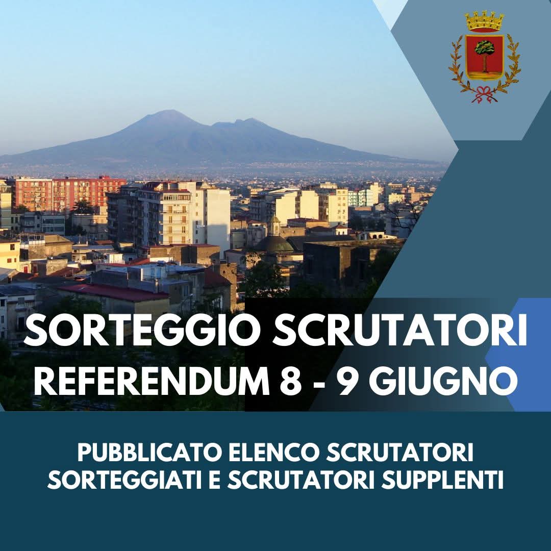 Pagani. Referendum 8-9 giugno: sorteggiati gli scrutatori