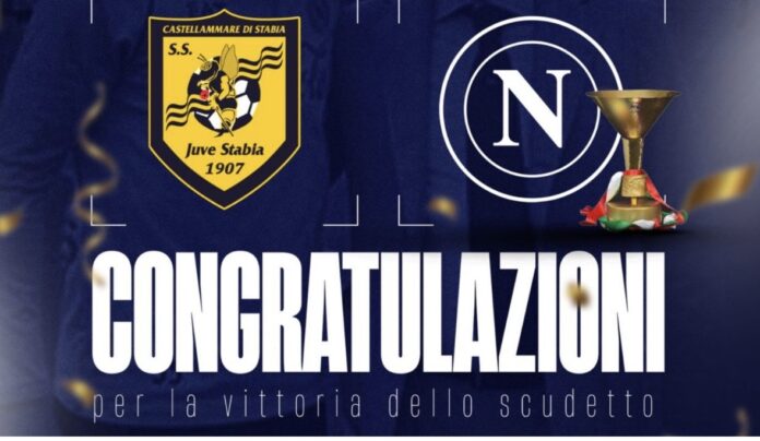 La Juve Stabia porge i complimenti al Napoli