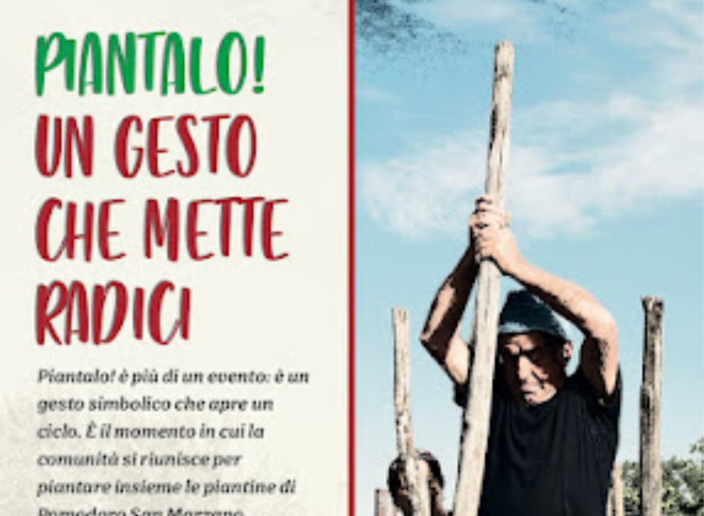 Piantalo!”, a Sarno si coltiva il futuro partendo dal pomodoro San Marzano