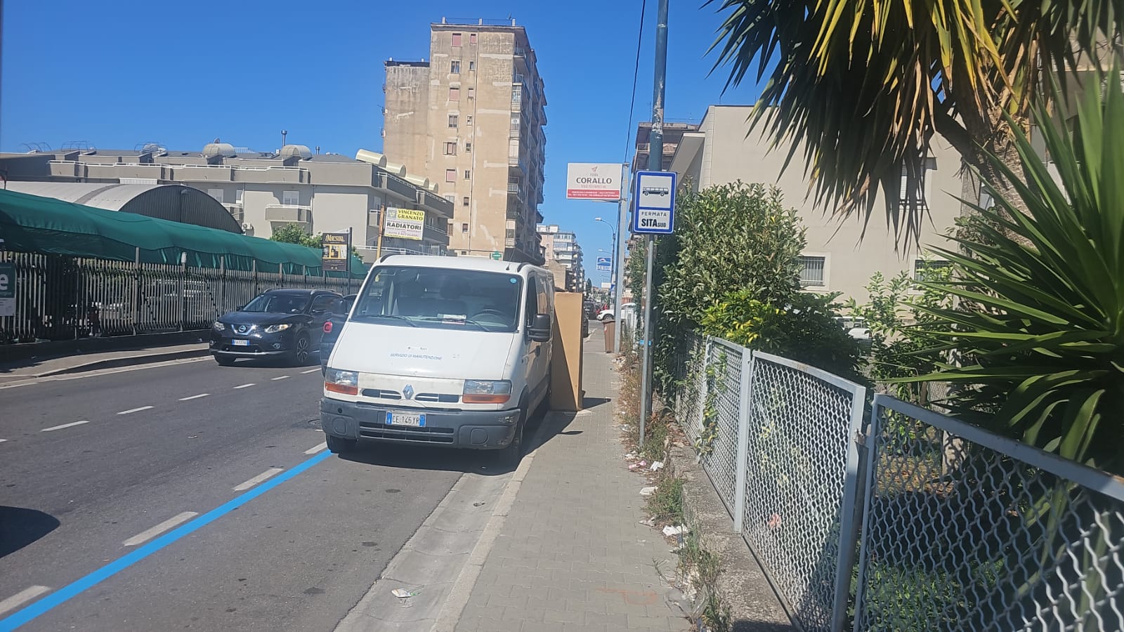 Pagani. via De Gasperi, strisce blu come cicatrici: parla Mariconda di FdI