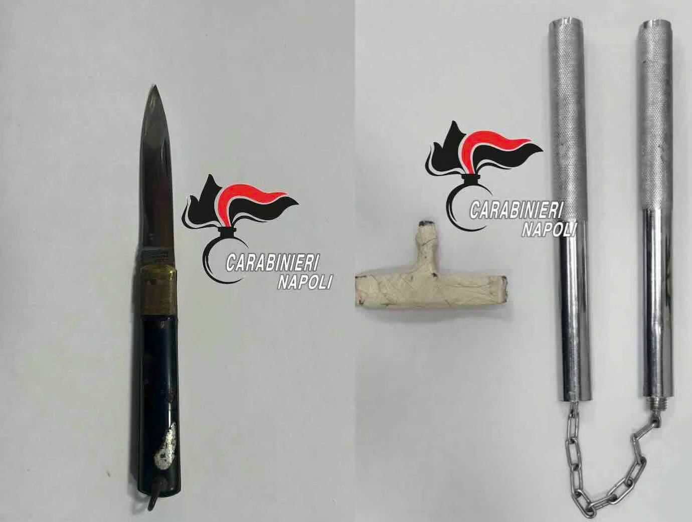 Selfie con bastoni e coltelli. Denunciati a Napoli tre ragazzi