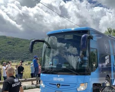 Calcio Napoli, azzurri giunti a Castel di Sangro