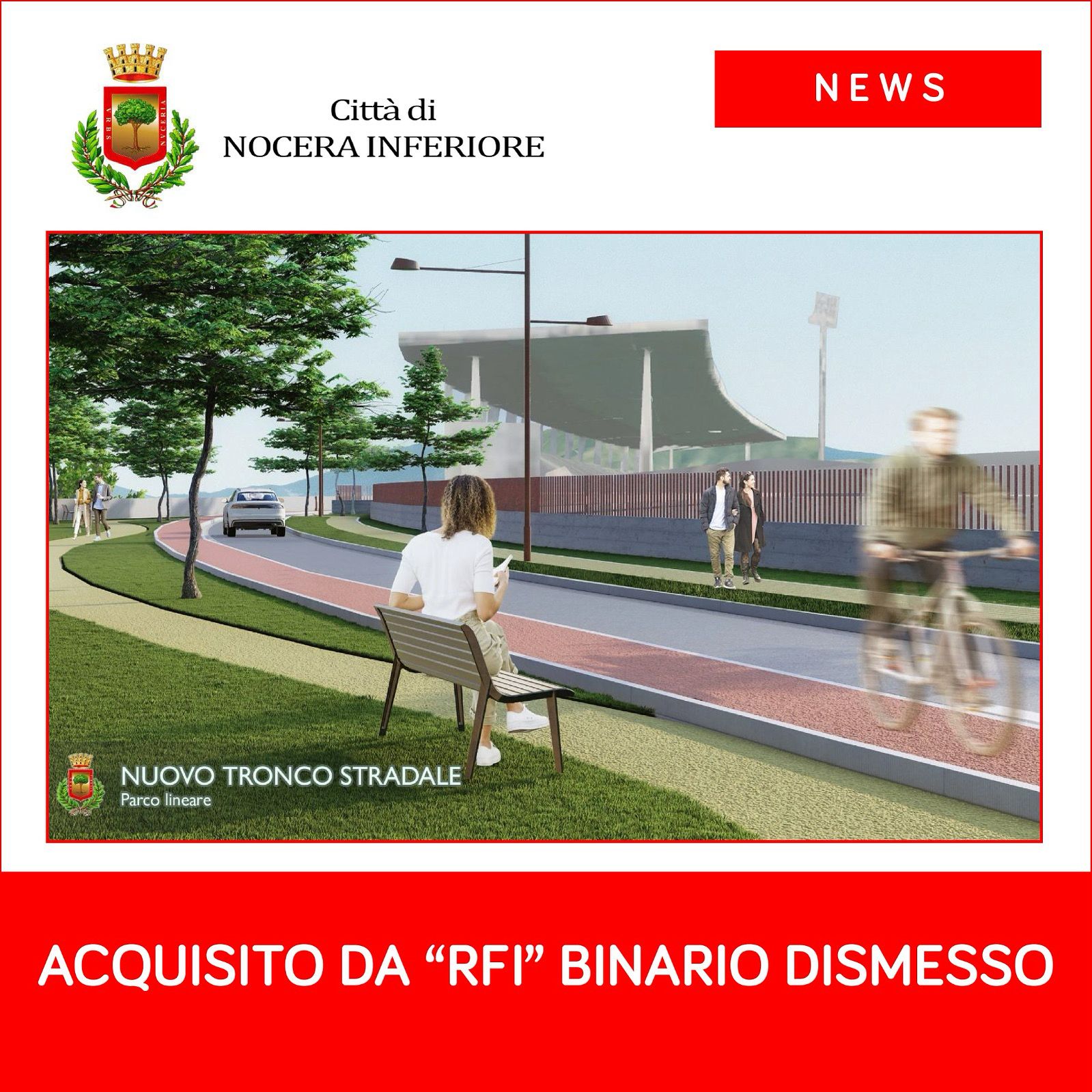 Nocera cambia strada e rottama i binari: qui passa il futuro