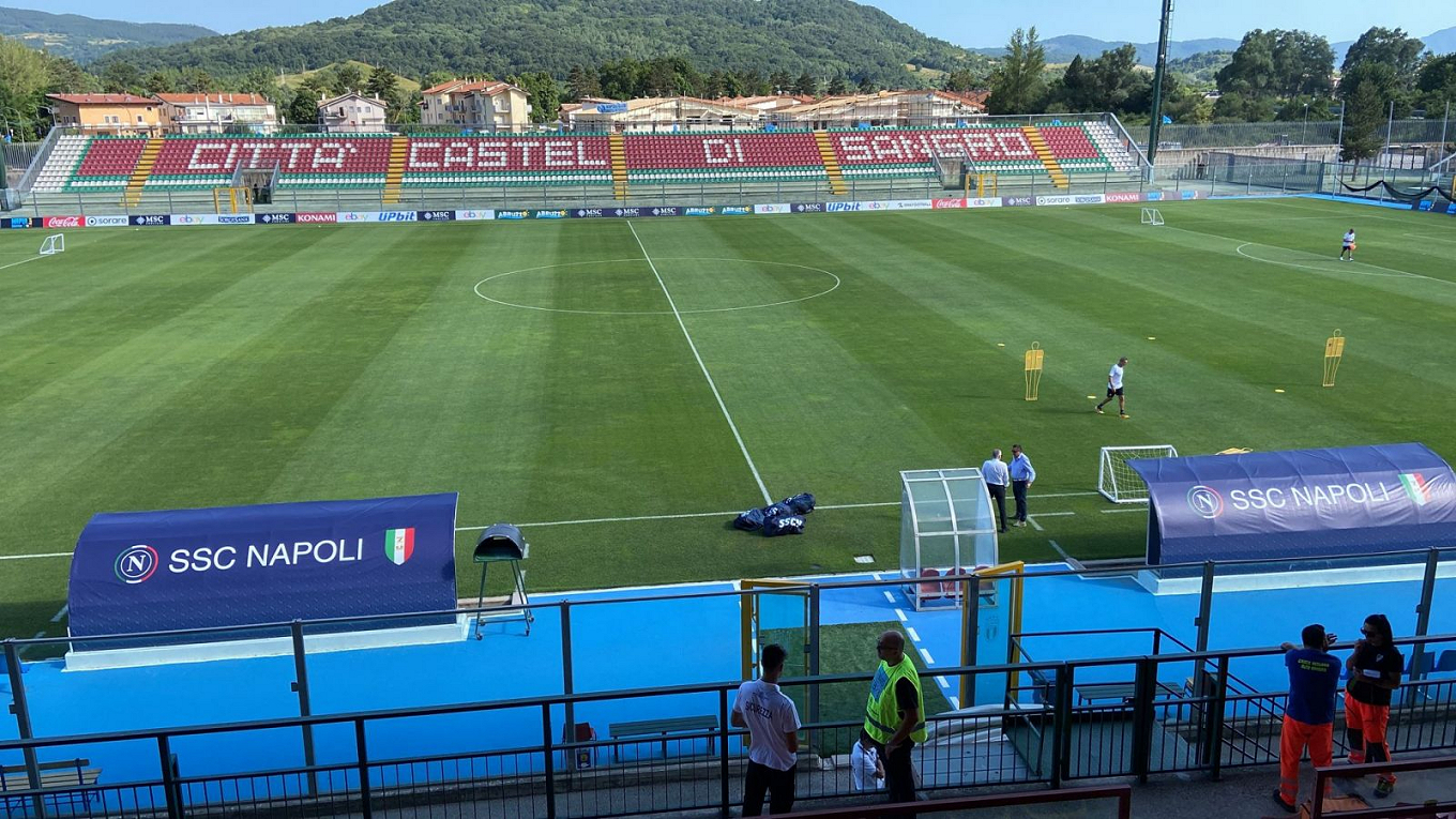 Napoli in campo a Castel di Sangro contro il Brest