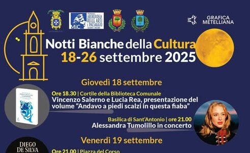 Nocera si accende di cultura: sei notti bianche tra arte, musica e meraviglia