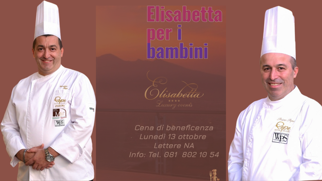 I maestri Giuseppe e Prisco Pepe alla cena di solidarietà “Elisabetta per i bambini”
