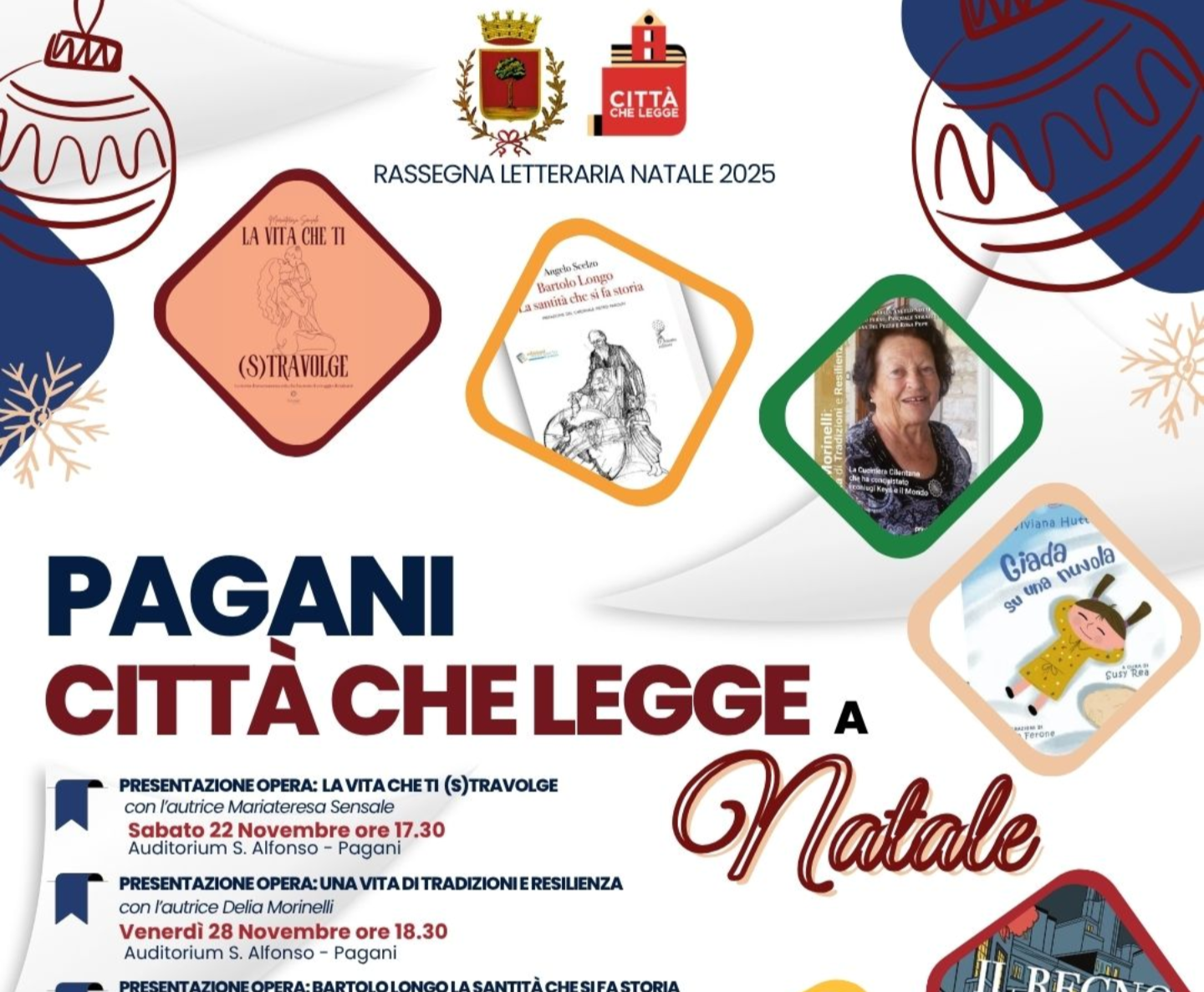 “Pagani città che legge”: cosa significa davvero? Al via il cartellone degli eventi natalizi