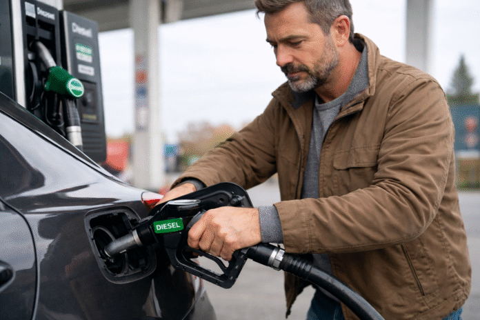 diesel rifornimeto benzina distributore