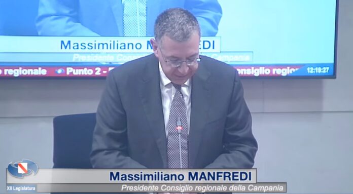 massimo manfredi Massimo Manfredi presidente del Consiglio regionale della Campania