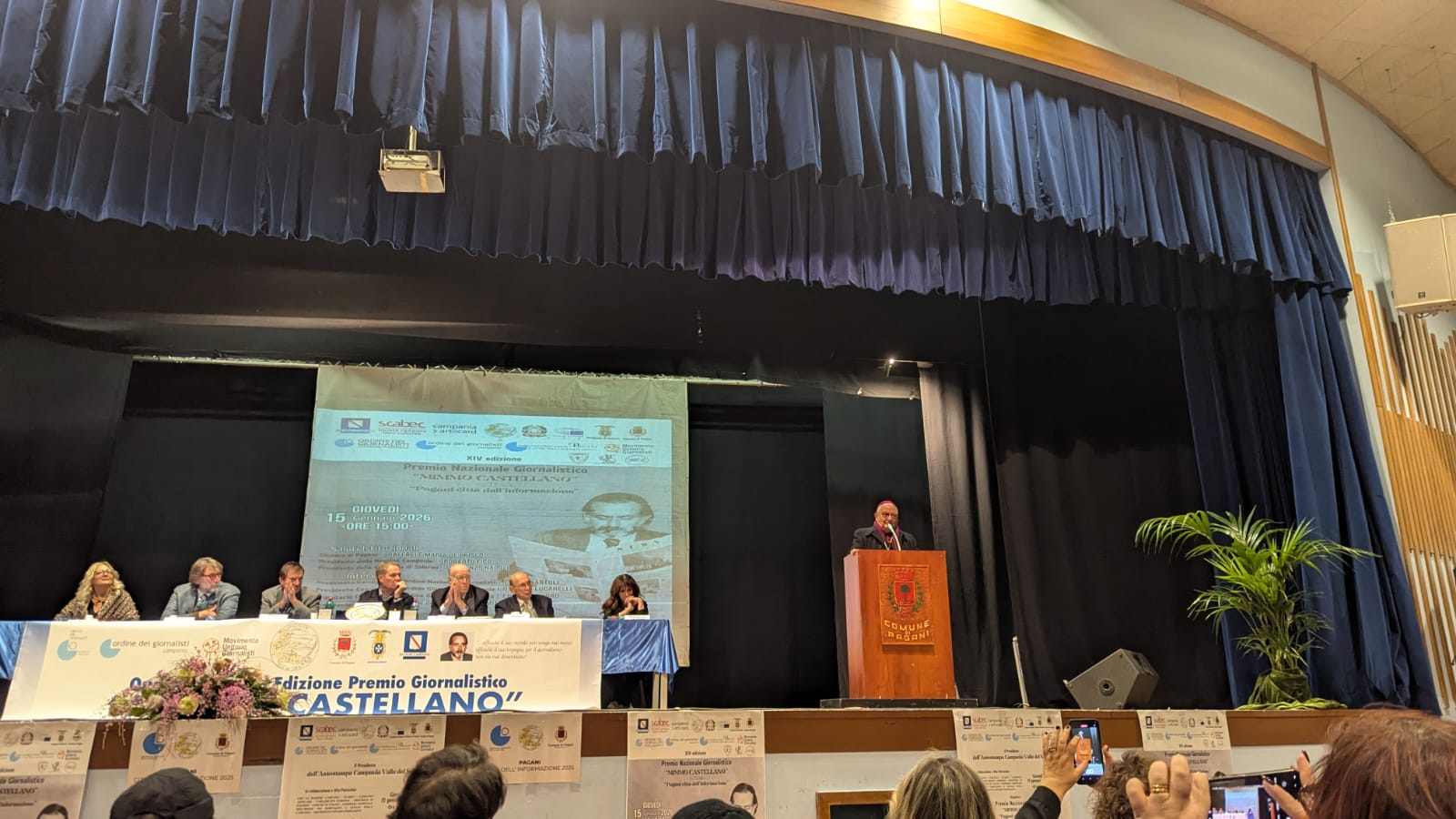 Pagani celebra il giornalismo: all’Auditorium Sant’Alfonso la XIV edizione del premio giornalistico “Mimmo Castellano”