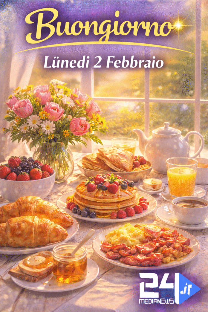 Buongiorno 2 Febbraio da inviare a parenti e amici