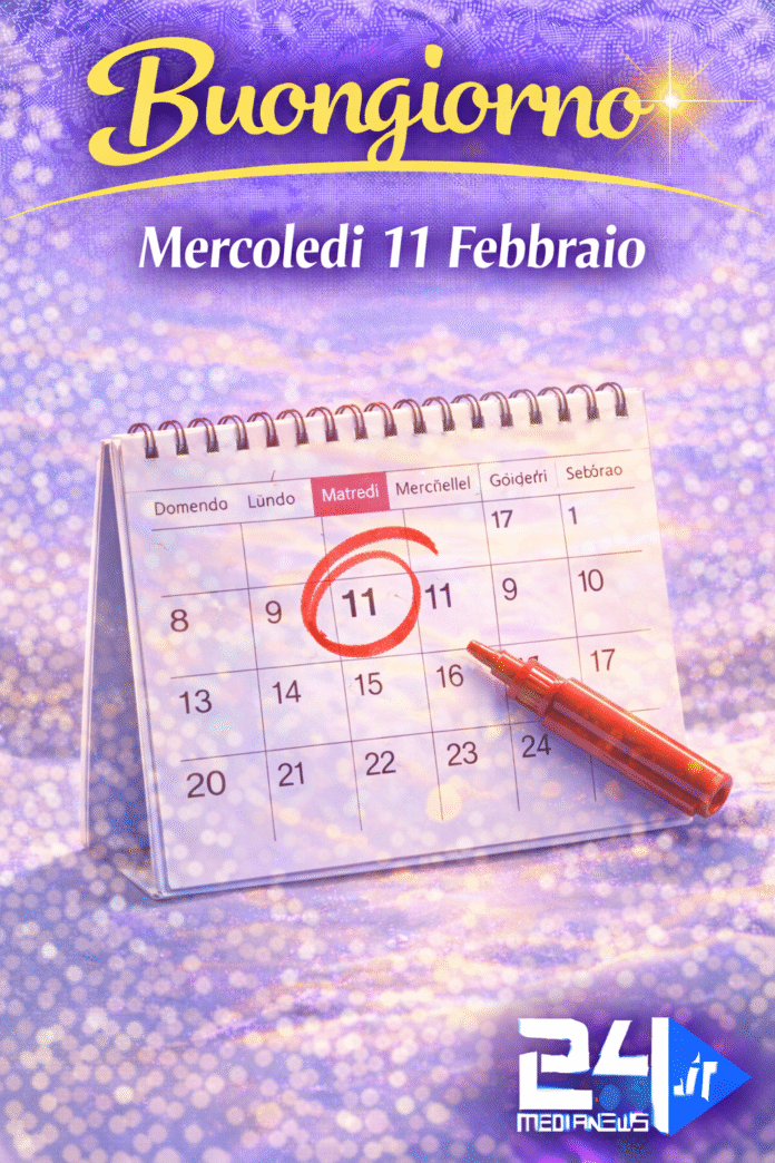 Buongiorno Mercoledì 11 Febbraio